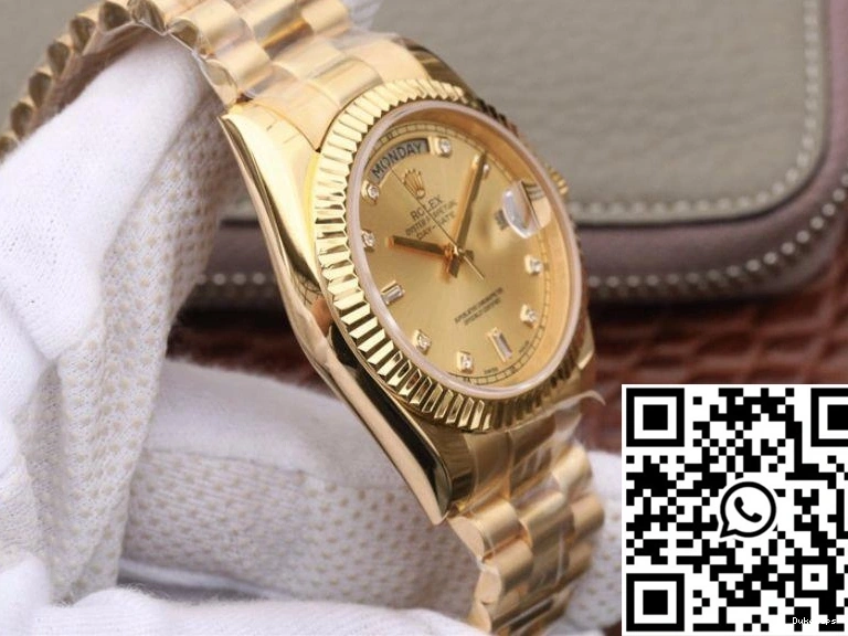 Rolex 40MM II Dial Day-Date 18K Factory Yellow 218238 Gold EW 0814